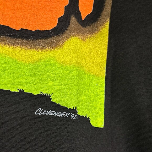 VTG World Of Outlaws Life In The‎ Fast Lane Single Stitch 1991/1992 T Shirt Sz L - Picture 3 of 15